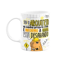 Caneca Divertida Capivaras - Arquiteto Da Própria Vida