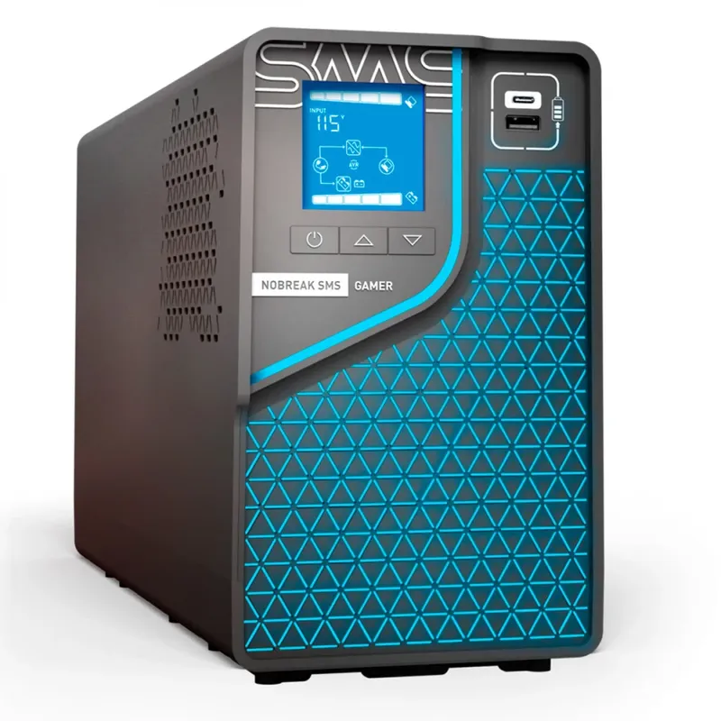 Nobreak Sms Gamer 2000VA/1400W, Senoidal Interativo, Entrada 115/ 220V, Saída 115/ 220V - 29601