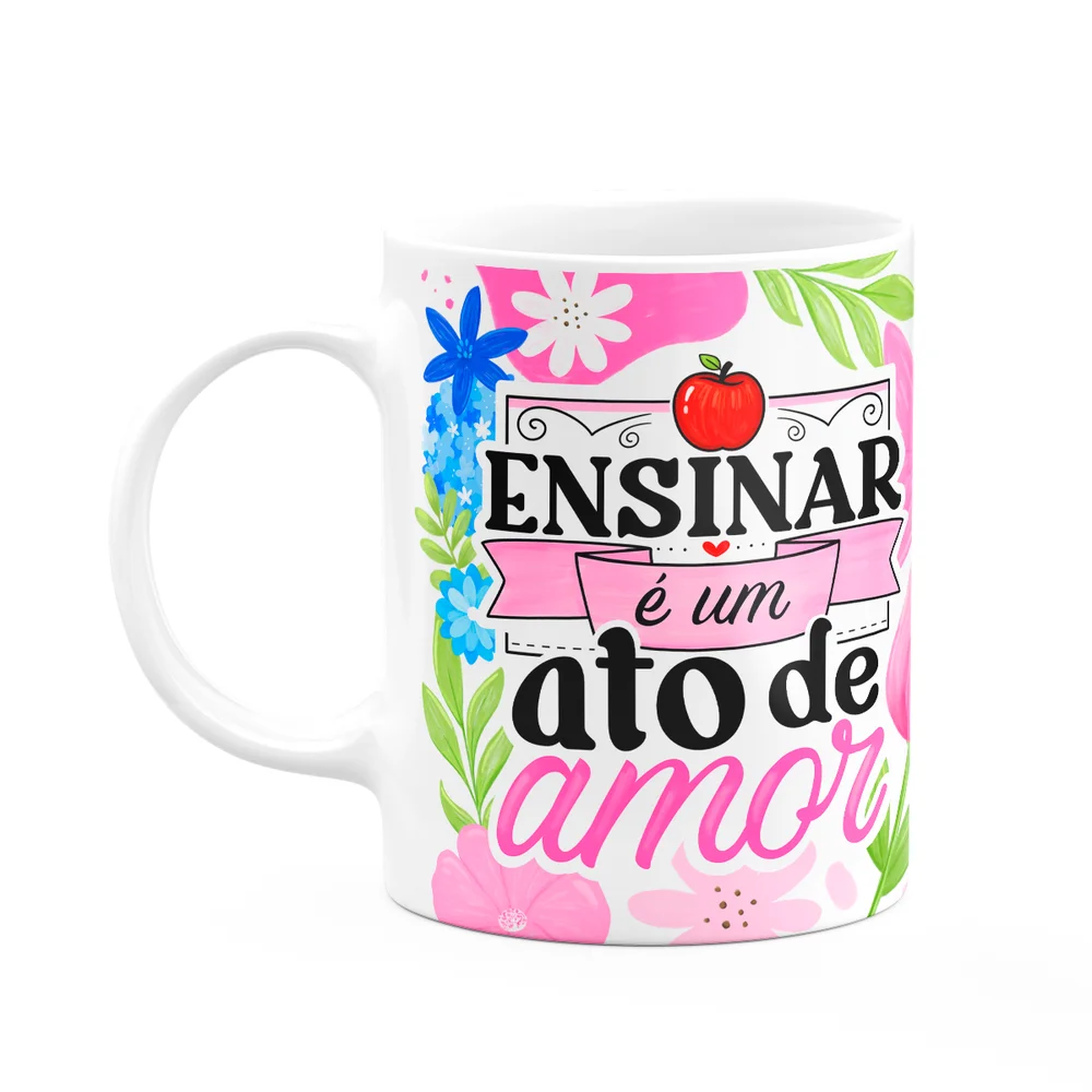 Caneca Professora Amor Branca M