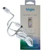 Cabo De Dados Elgin USB Para USB Tipo C, 1 Metro, Branco - 46rctipoctpc