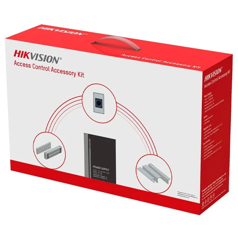 Kit Fonte Fechadura E Botoeira Ds-kas-7m01 Hikvision