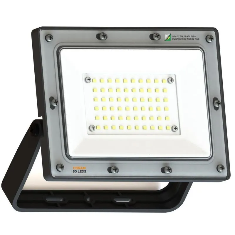 Refletor 100w LED Osram 9000lm Bivolt Slim 6500k Resistente Água