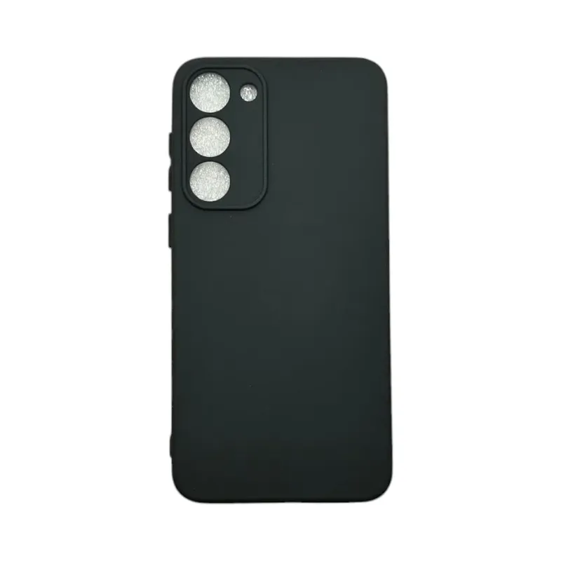 Capa Samsung S23 Plus Protege Câmera Silicone Aveludada Colorida Case Capinha Anti Impacto S23 Plus:preto