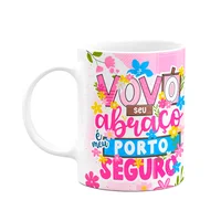 Caneca Dos Avós - Vovó, Seu Abraço É Meu Porto Seguro
