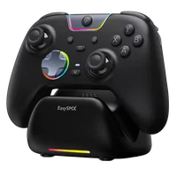 Controle Easysmx X05 Sem Fio Hall Effect RGB C/ Dock de Carregamento