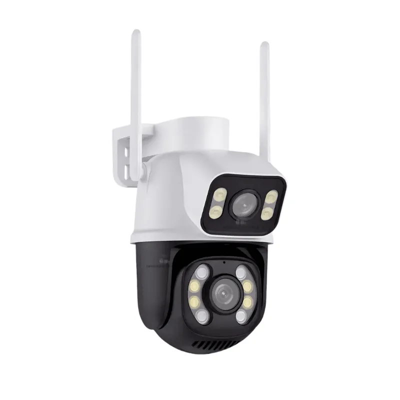 Kit 2 Câmera Importada Wi-fi Smart Lente Dupla Externa