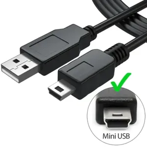 Cabo Usb V3 para controle Ps3, Carregador Para Caixa De Som, Celular, Tablet - It-blue Le-0072 0,5m – Conectividade Rápida E Resistente