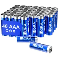 Pilhas Alcalinas Aaa 7th 1hora Pacote 40 Unidades 1.5v