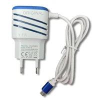 Carregador Turbo De Celular Com 2 Portas Usb -tipo C