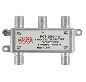 Divisor De Antena 1 Entrada 4 Saídas Blindado 1ghz Kit 5 Pçs
