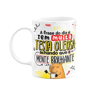 Caneca Divertida Capivaras - A Frase Do Dia É