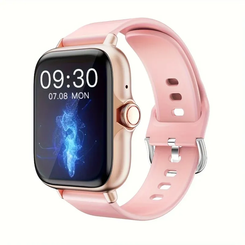 Relógio Inteligente Desertcat Multiira De Silicone À Prova D'água Rosa