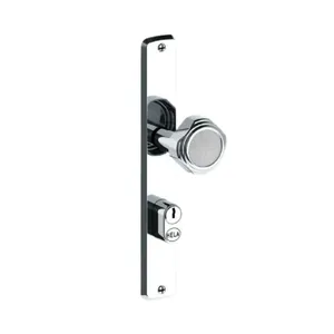 Fechadura Bélgica 2006/06f Externa Maçaneta Fixa Espelho Cromado 20mm Hela