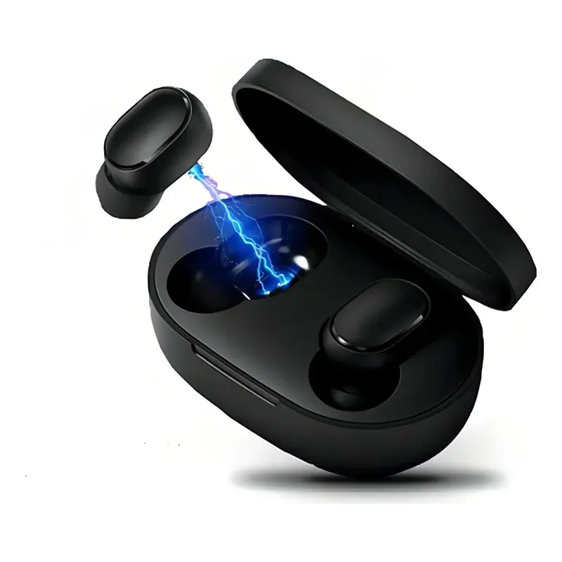 Fone Compacto Preto Conforto Auditivo Duplo Universal