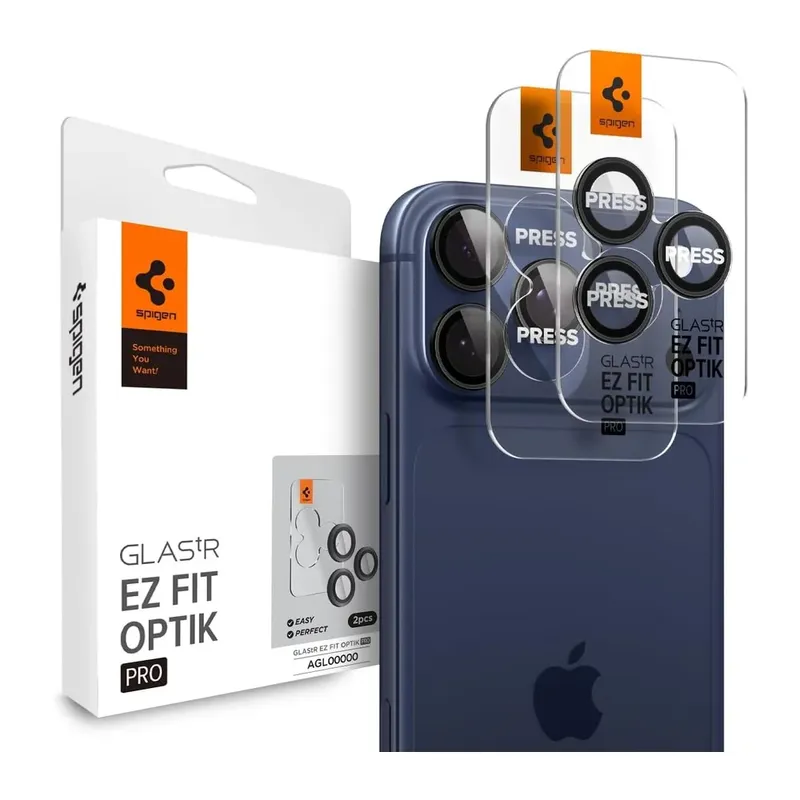 Spigen Protetor Lente Câmera Para Iphone 17 Pro Max Titânio