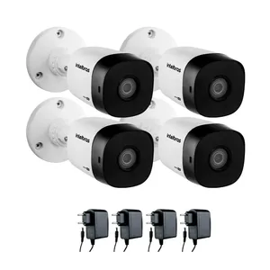 Kit 04 Câmeras De Segurança Vhl 1120 B 20m Infravermelho Intelbras Com Fontes De Alimentação 12v