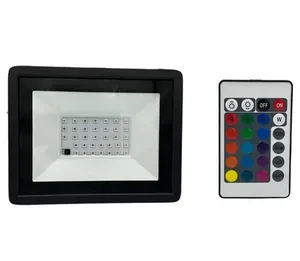 Refletor Holofote LED 200w Cores RGB C/ Controle Remoto