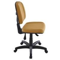 Cadeira Office Design Office Diretor, Com Braços Base Fixa Em S, Classic Amarelo