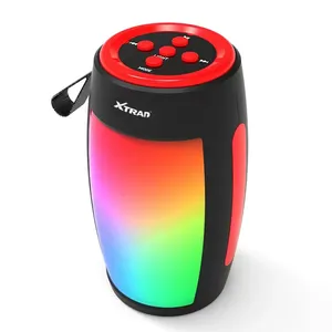 Caixa De Som Bluetooth Portátil LED RGB Usb Sd Fm 10w Xtrad Xdg-401