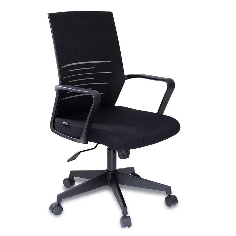 Cadeira Office Maxprint Matarazzo, Até 120Kg, Apoio de Braço e Encosto em Malha, Preta - 60000087