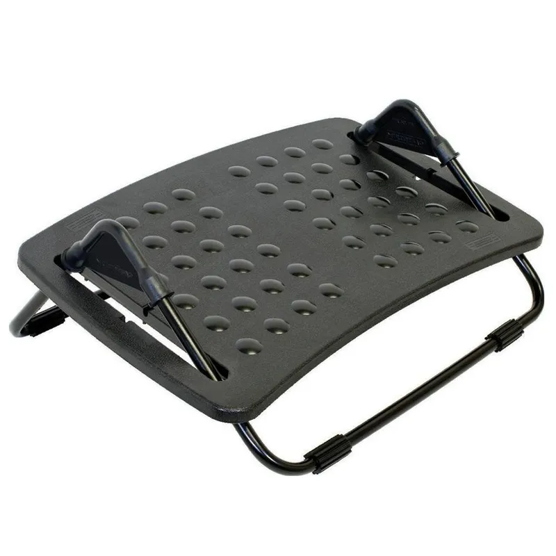 Apoio Ergonômico para os pés Multivisão, MDF, Preto, Desmontado - Apoio-PR