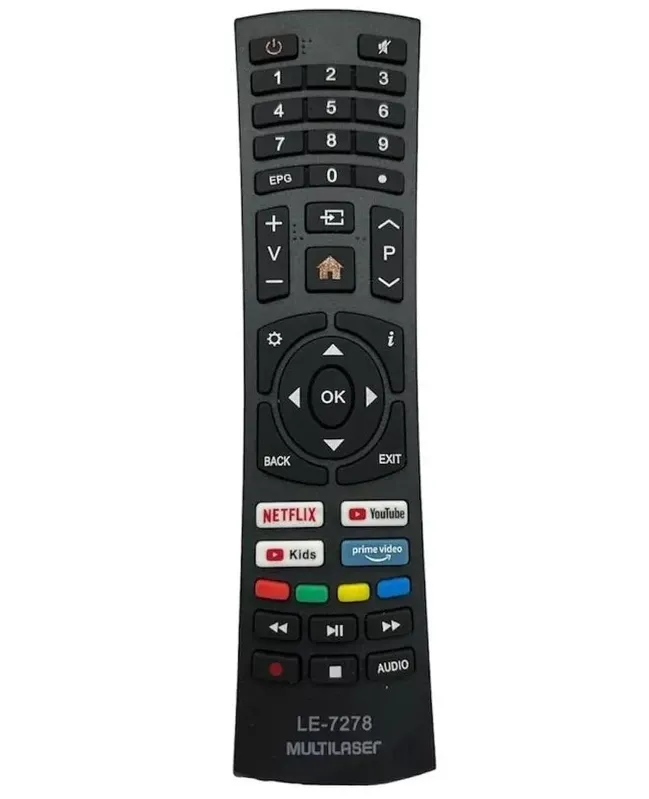 Controle Remoto Para Tv Multi Smart LED 4k Tl025 Tl027 Tl032