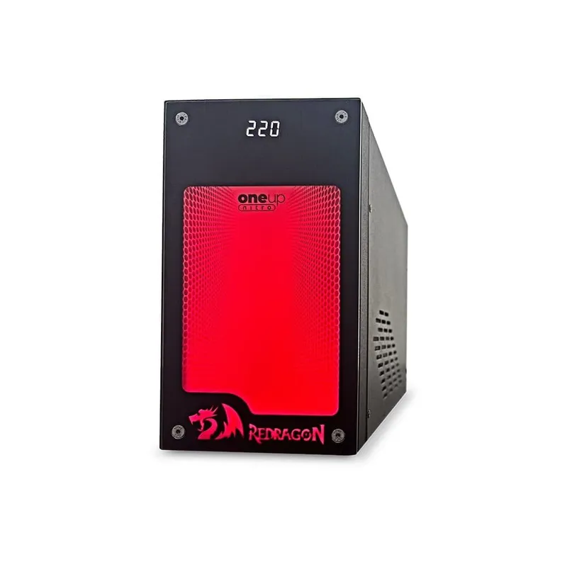 Nobreak Gamer Ragtech One Up Nitro 2000 TI Redragon, 2000VA, Painel RGB, Entrada Automática Full Range, Saída 115V, Preto - 4593