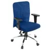 Cadeira Office Design Office Móveis Digitador Com Braços Linha Tela Mesh Azul