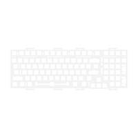 Plate Para Teclado Monsgeek Branco, M1 Pom - 6975351381259