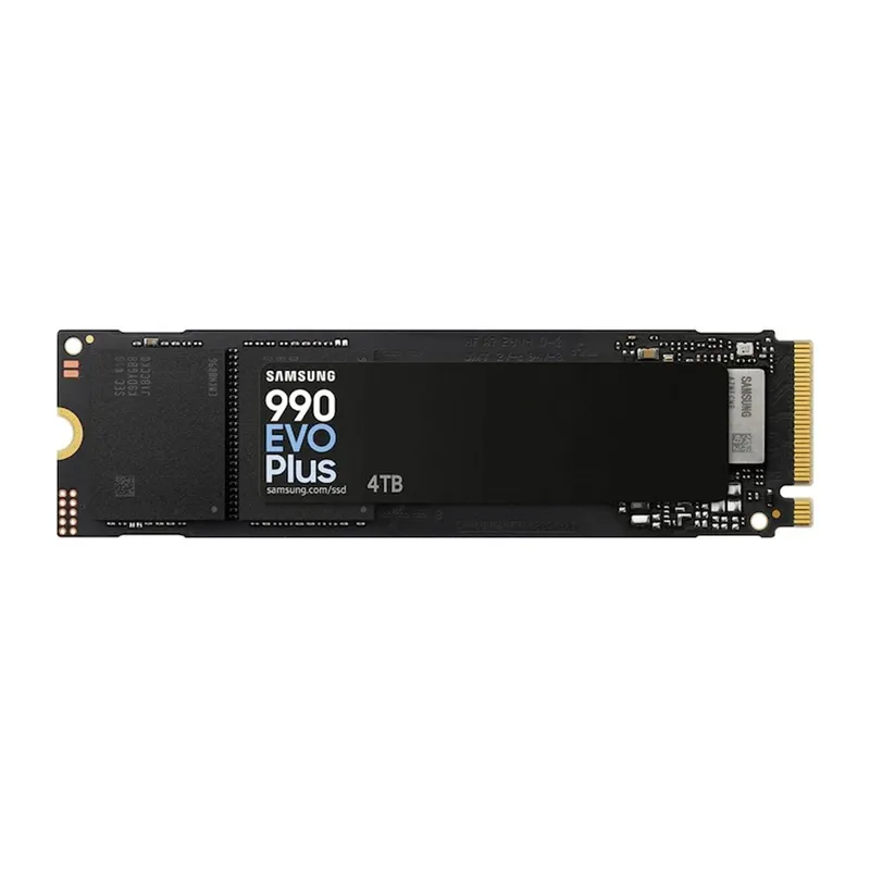SSD Samsung 990 EVO Plus, 4TB, M.2 NVMe, PCIe Gen 4.0 x4 / Gen 5.0 x2, Leitura 7250MB/s - MZ-V9S4T0B/AM