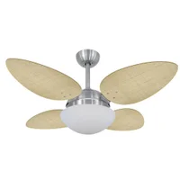 Ventilador De Teto Volare Petalo Palmae Natural 110v