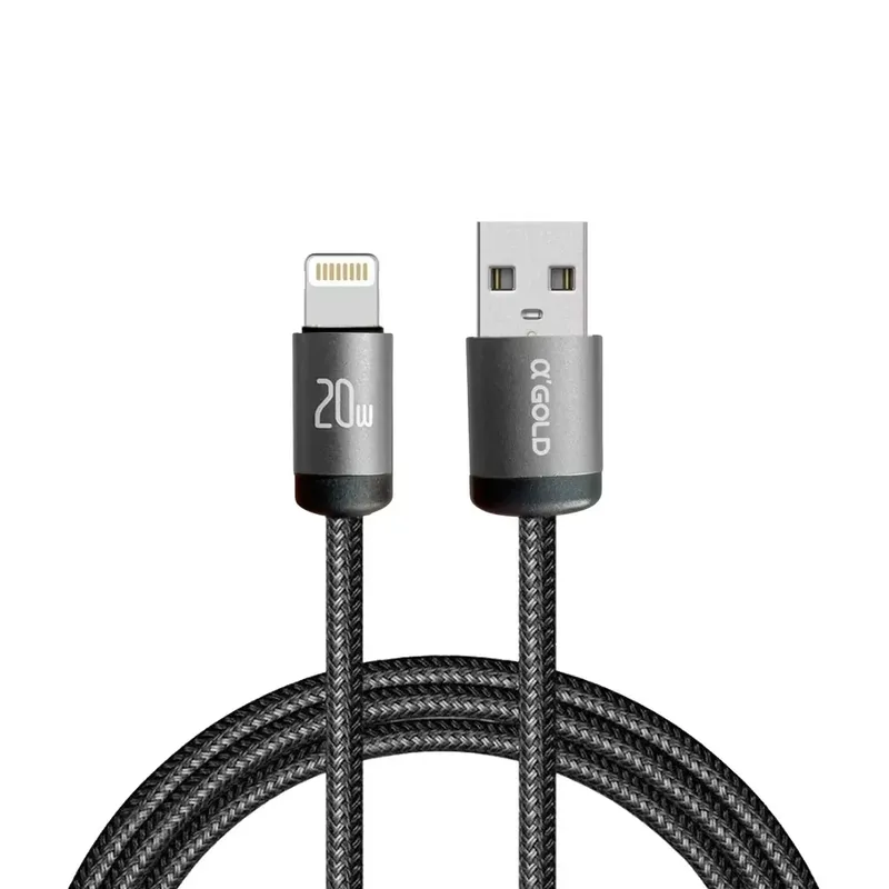 Cabo Turbo Iphone 20w 1 Metro Para Carregamento E Dados Lightning A'gold