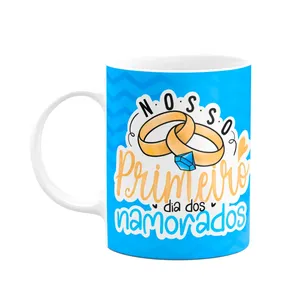 Caneca Namorados - Nosso Primeiro Dia Dos Namorados - Bgblue
