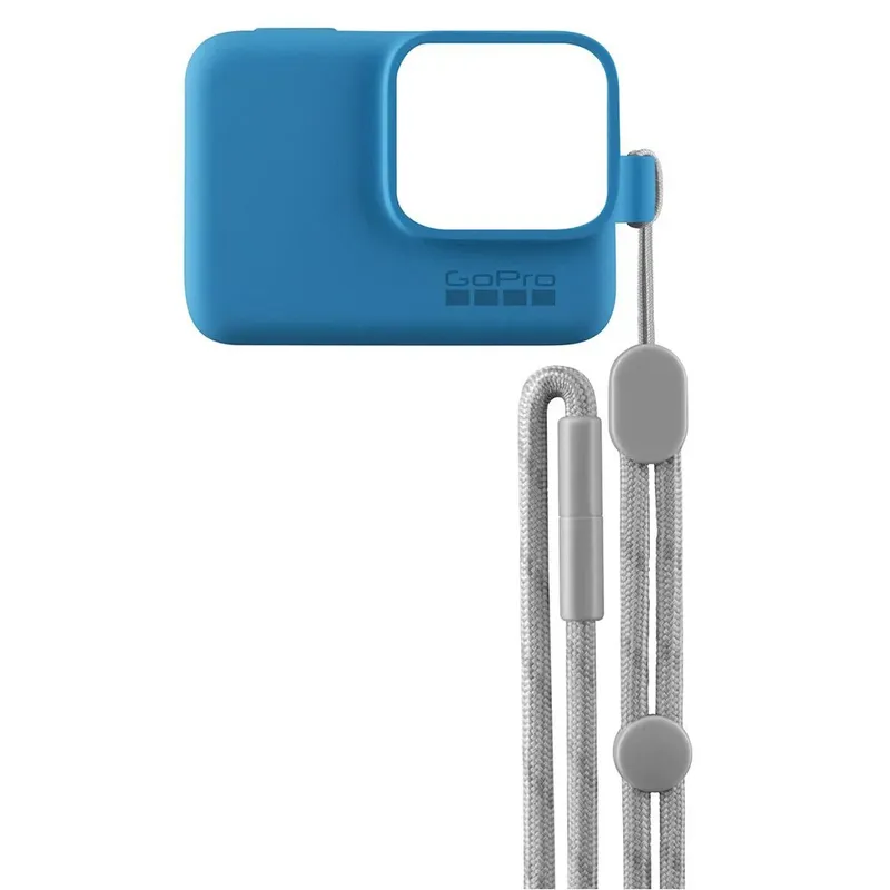 Capa Protetora + Cordão GoPro - Cor: Azul