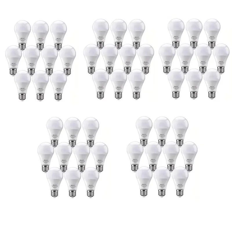 Kit 50 Lampada Led, Bulbo 12w, Samsung A60 E27, Luz Amar Quente