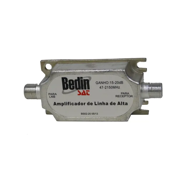 Amplificador De Linha De Alta 20dbi 47-2250mhz Bs02-20 Bedin