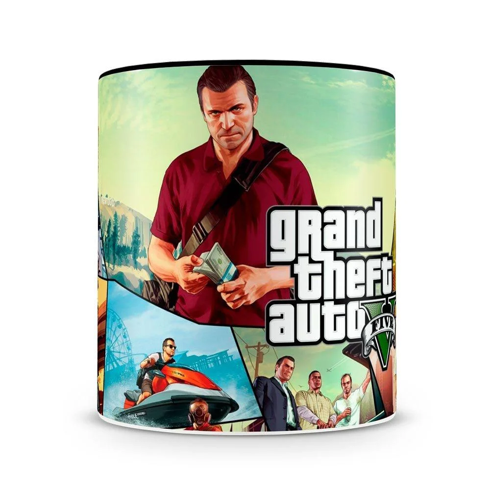 Caneca Gta 5 (100% Preta)