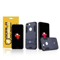 Kit Capa Armor E Película De Vidro Dupla Para Iphone 7 Plus - Gorila Shield