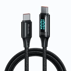Cabo Carregador E Dados Tipo C/c Digital Hd 100w/5a 1.2m