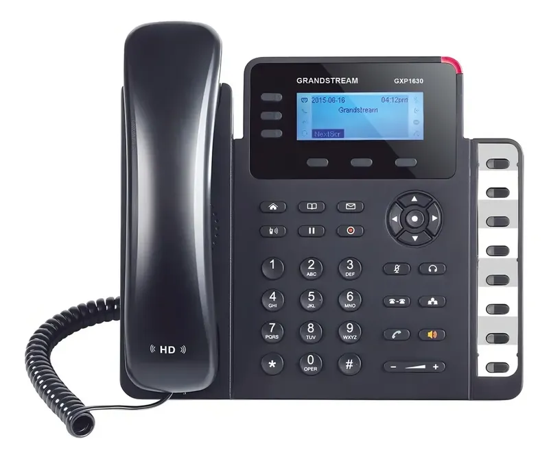 Telefone Ip Grandstream Gxp1630 3 Linhas Poe Tela Lcd Gigabit