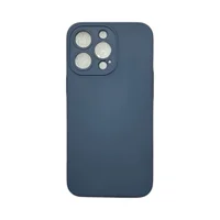 Capa Iphone 13 Pro Silicone Aveludada Protege Câmera Colorida Capinha Anti Impacto Cor:cinza Escuro