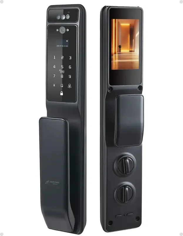 Fechadura Digital Jwcom Leitura Facial Push Tuya Wifi H80
