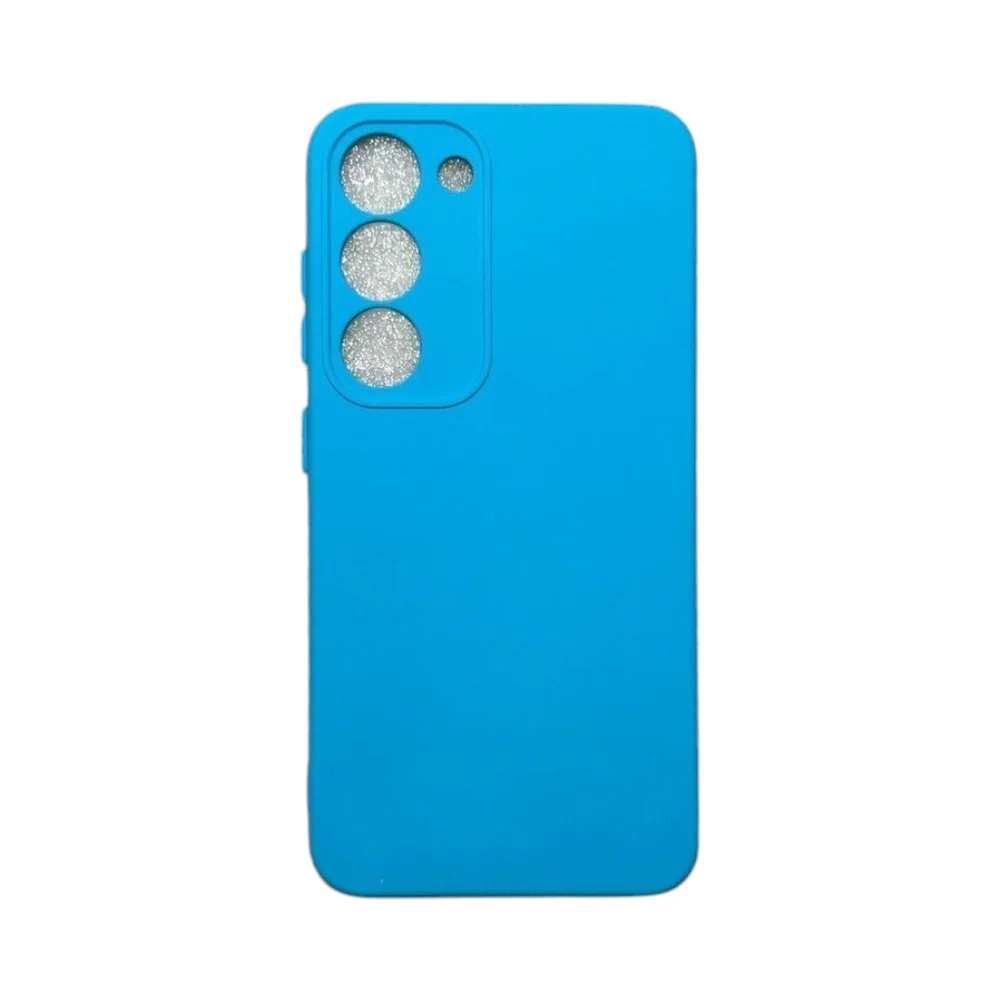 Capa Samsung S23 Silicone Aveludada Protege Ao Redor Da Câmera Colorida Case Capinha Anti Impacto S23:azul Céu