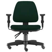 Cadeira De Escritório Giratória, Executiva Ergonômica, Sky L02, Crepe/Verde Musgo - Lyam Decor
