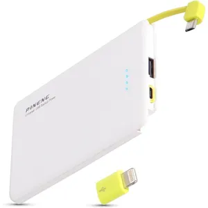 Carregador Portátil Power Bank Ponto Do Nerd, 5000Mah, Slim 952, Branco