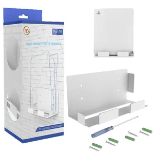 Suporte De Parede Em Aço Para Playstation Portal Branco
