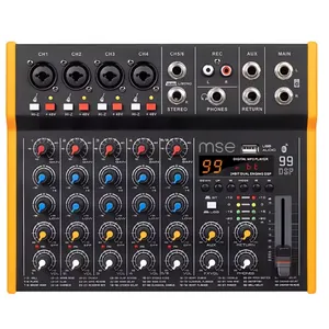 Mesa De Som 6 Canais Marca Mmx-6 Mse