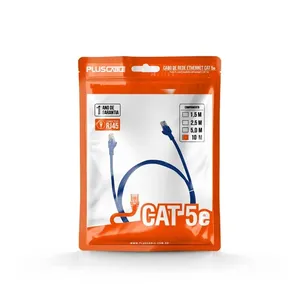 Cabo Rede Patch Cord Cat5 10mts Pluscable Azul
