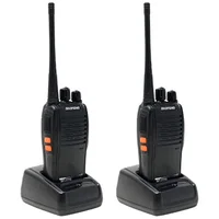 Kit 2 Rádios Comunicadores Walkie Talkie Baofeng, UHF 400-470MHz, 5W Alcance até 4km, Bateria 1800mAh