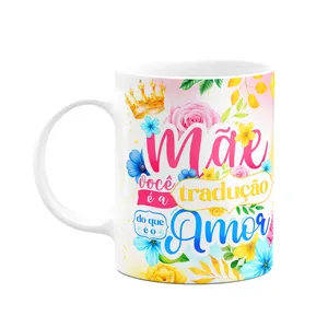 Caneca Floral Mães - Mãe, Você A Tradução Do Que É O Amor